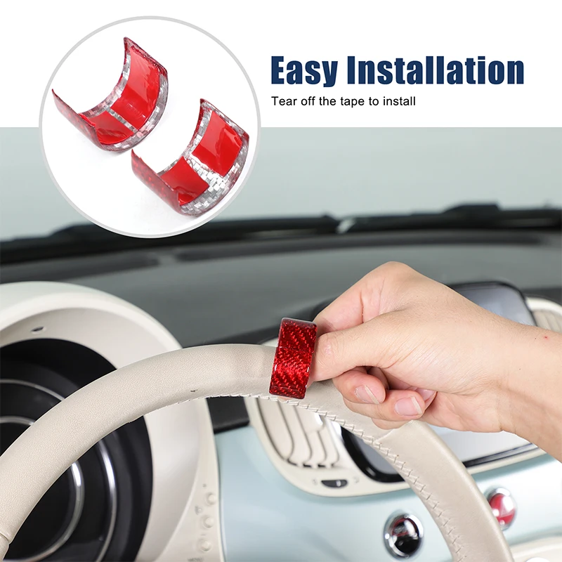 For Fiat 500 Abarth 595 695 2007-2024 Real carbon fiber car steering wheel return logo ring interior sticker Auto Accessories
For Fiat 500 Abarth 595 695 2007-2024 Real carbon fiber car steering wheel return logo ring interior sticker Auto Accessories