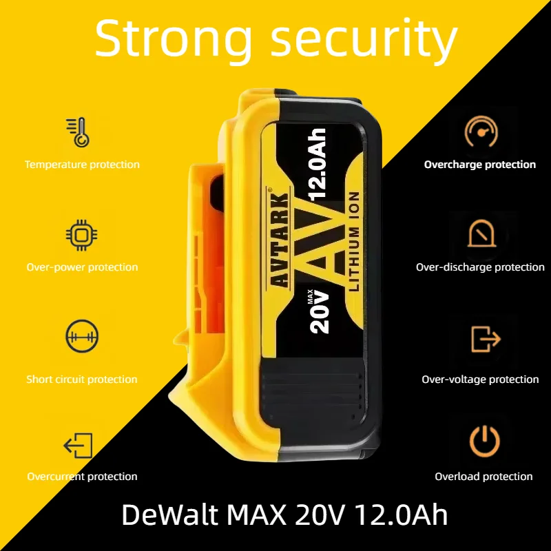 Для электроинструментов Dewalt, аккумулятор 20 В, 8 Ач, универсальный перезаряжаемый электроинструмент с длительным сроком службы, литиевые батареи 20 В, 18 В, 6 Ач, 8 Ач, 12 Ач
Для электроинструментов Dewalt, аккумулятор 20 В, 8 Ач, универсальный перезаряжаемый электроинструмент с длительным сроком службы, литиевые батареи 20 В, 18 В, 6 Ач, 8 Ач, 12 Ач