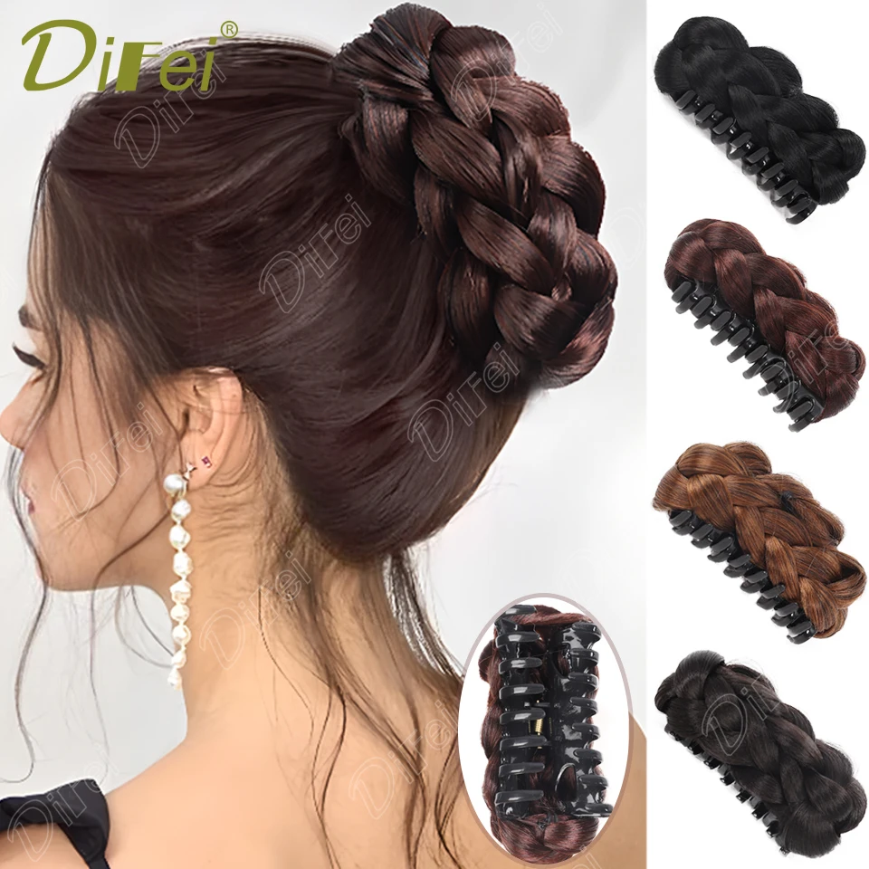 DIFEI Synthetic Wig Clip-in Style Bun Wig Braid Bun Ponytail Hair Extension Wig Female Suitable For Daily Wear
DIFEI Synthetic Wig Clip-in Style Bun Wig Braid Bun Ponytail Hair Extension Wig Female Suitable For Daily Wear