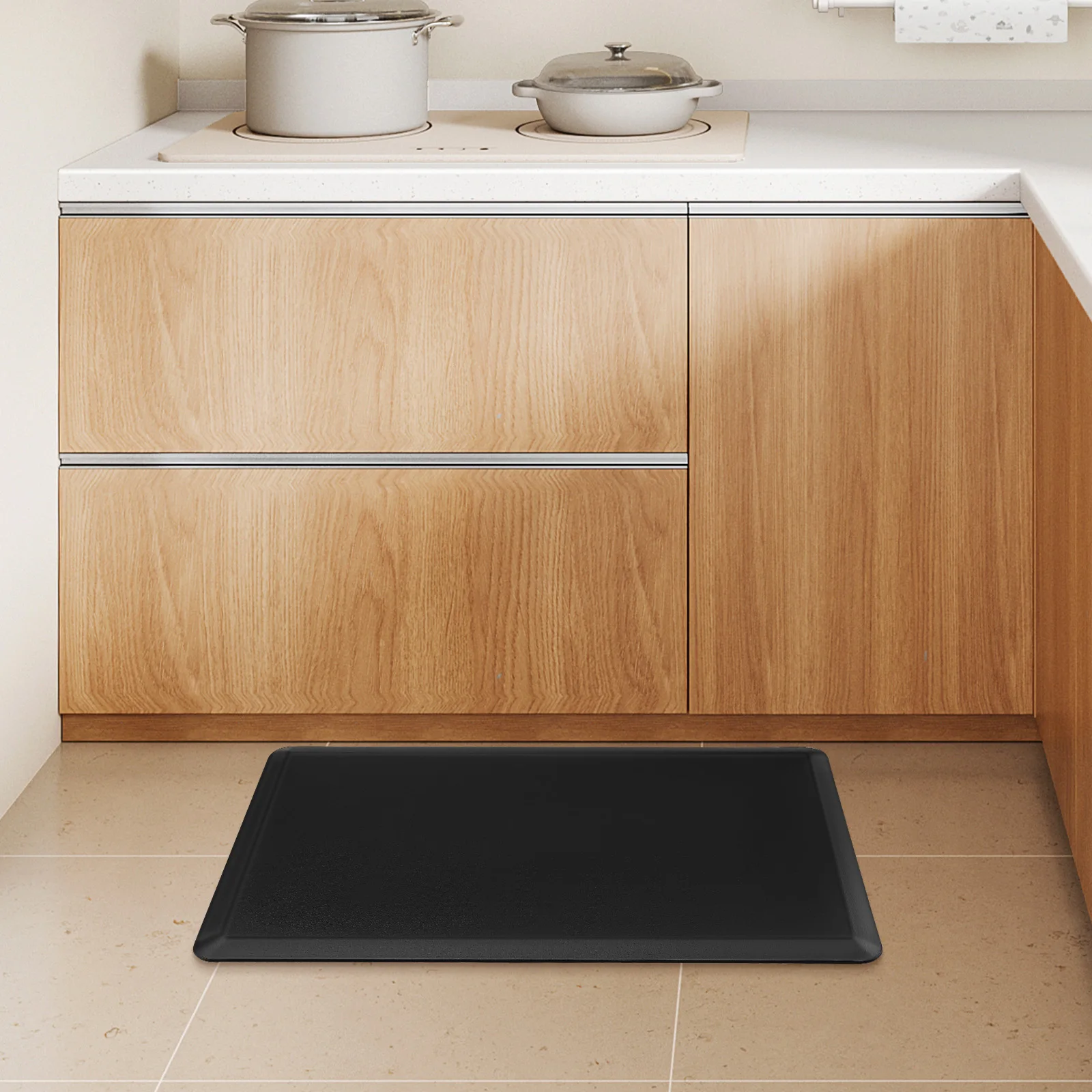 Black 44x71x1.2CM Anti-fatigue Pad Floor Mat for Kitchen Office Non-slip Standing Desk Easy Cleaning Long-lasting
Black 44x71x1.2CM Anti-fatigue Pad Floor Mat for Kitchen Office Non-slip Standing Desk Easy Cleaning Long-lasting