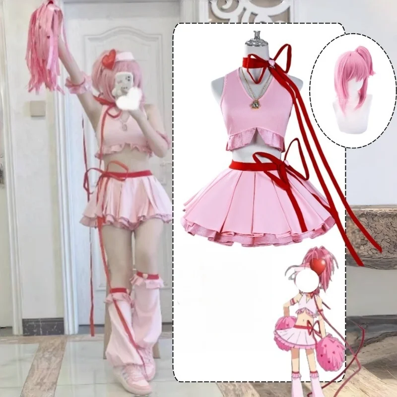 Anime Hinamori Amu Cosplay Costume Red Heart Transformation Battledress Top Skirt Props Wig Set Women Halloween Lolita Outfits
Anime Hinamori Amu Cosplay Costume Red Heart Transformation Battledress Top Skirt Props Wig Set Women Halloween Lolita Outfits