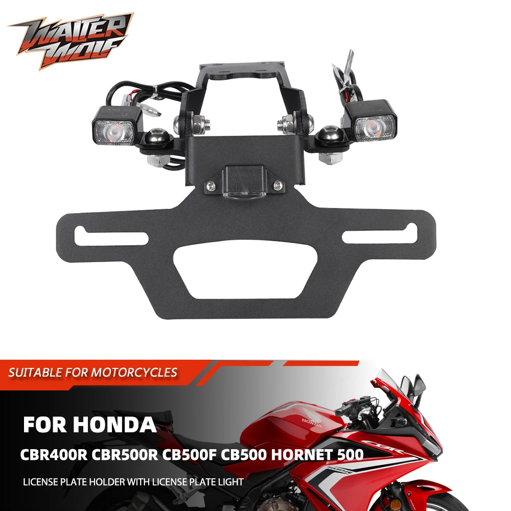 Adjustable Foldable Fender Eliminator Kit License Plate Holder For Honda CBR400R CBR500R CB500F CB500 Hornet Turn Signal Light
Adjustable Foldable Fender Eliminator Kit License Plate Holder For Honda CBR400R CBR500R CB500F CB500 Hornet Turn Signal Light