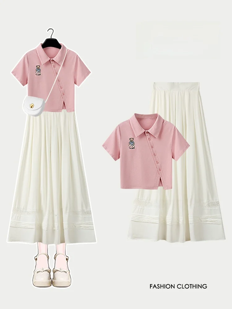 Skin-Friendly Embroidered Cotton ort-Sve Set for Women Cute Bear Design Sweet Soft f-Skirt Faionable Summer Outfit
Skin-Friendly Embroidered Cotton ort-Sve Set for Women Cute Bear Design Sweet Soft f-Skirt Faionable Summer Outfit