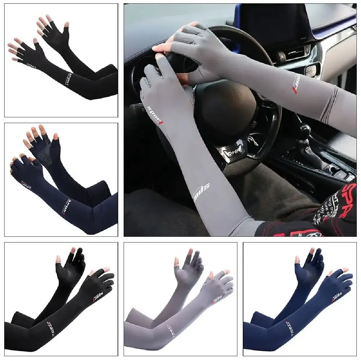 UV Solar Arm Sleeves Men Cycling Gloves Hand Long Sleeves Driving Arm Cover Summer Woman Cool Muff Sun Protection Motorcyclist
UV Solar Arm Sleeves Men Cycling Gloves Hand Long Sleeves Driving Arm Cover Summer Woman Cool Muff Sun Protection Motorcyclist