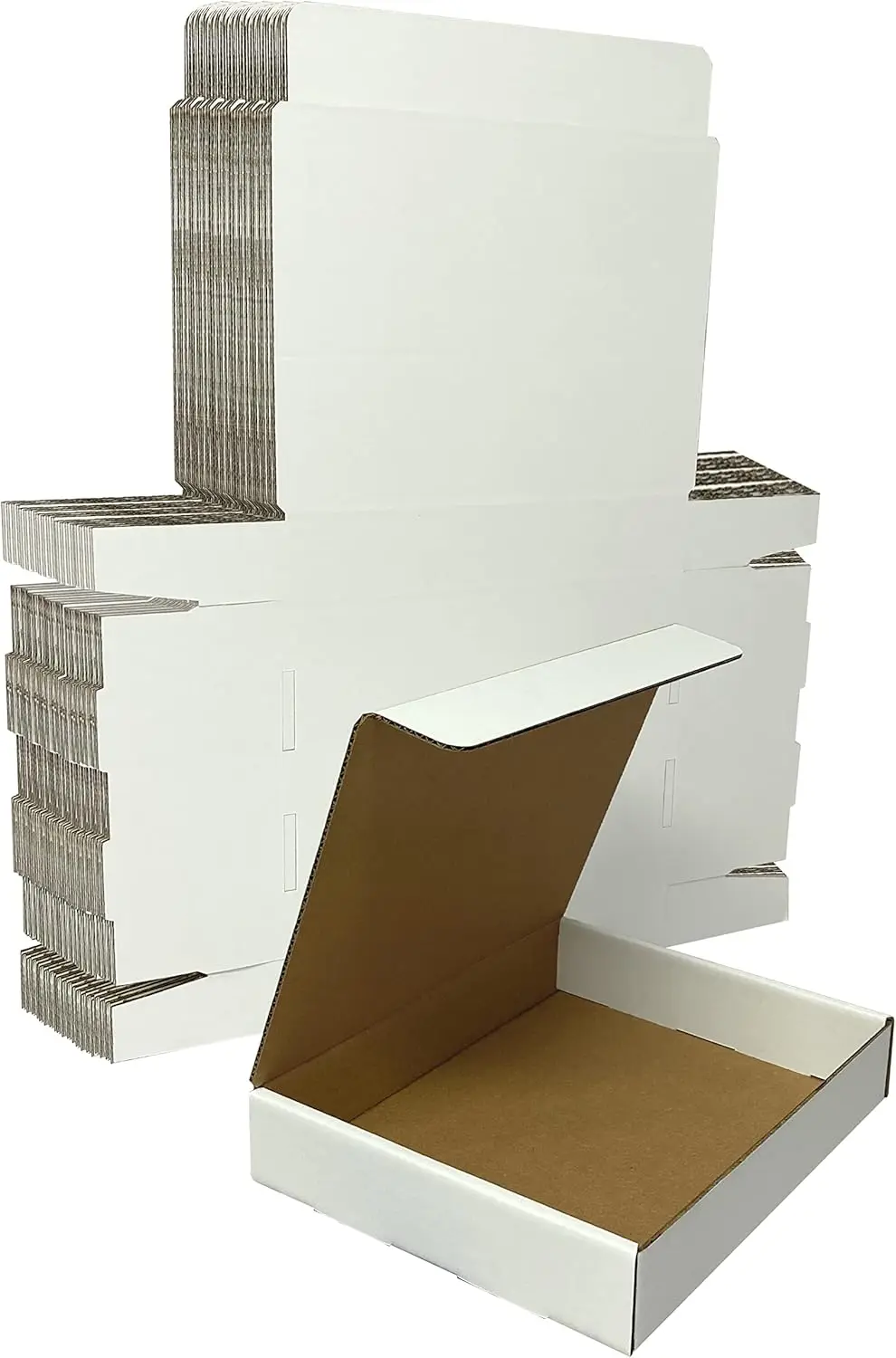 Sturdy Corrugated Cardboard Shipping Boxes, 12x9x2.25 Inches, Tape-Free Assembly, 50-Pack White Mailing Boxes
Sturdy Corrugated Cardboard Shipping Boxes, 12x9x2.25 Inches, Tape-Free Assembly, 50-Pack White Mailing Boxes