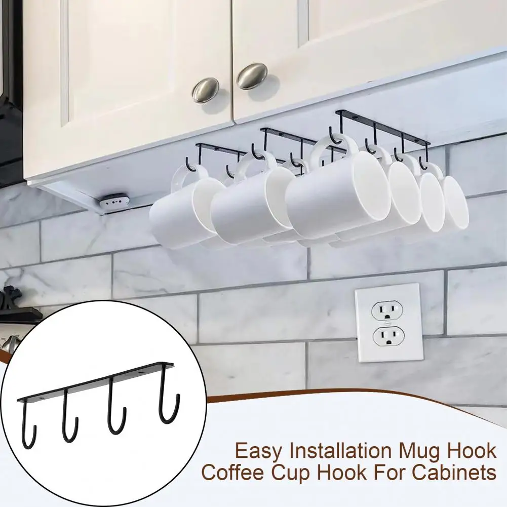 1/3Pcs under Cabinet Water Cup Holder with Multi Hooks under Shelf Easy Installation Coffee Cup Holder Mugs Utensils
1/3Pcs under Cabinet Water Cup Holder with Multi Hooks under Shelf Easy Installation Coffee Cup Holder Mugs Utensils