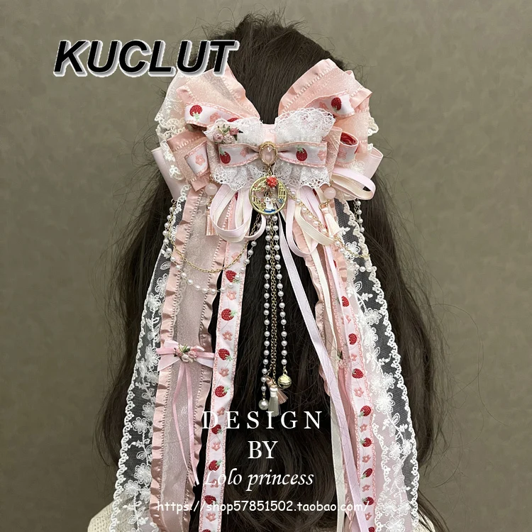 Kawaii Cute Lolita Aesthetic Clips Hair Accessories Sweet Pink Strawberry Cute Girl Handmade Clip Lace Bow Long Floating Hairpin
Kawaii Cute Lolita Aesthetic Clips Hair Accessories Sweet Pink Strawberry Cute Girl Handmade Clip Lace Bow Long Floating Hairpin
