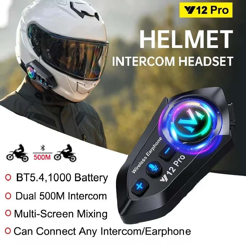 1/2x Motorcycle Helmet Intercom 500M For 2 Rider Intercomunicador Moto Interphone Music Share Hands Free Call Kit Headphone
1/2x Motorcycle Helmet Intercom 500M For 2 Rider Intercomunicador Moto Interphone Music Share Hands Free Call Kit Headphone
