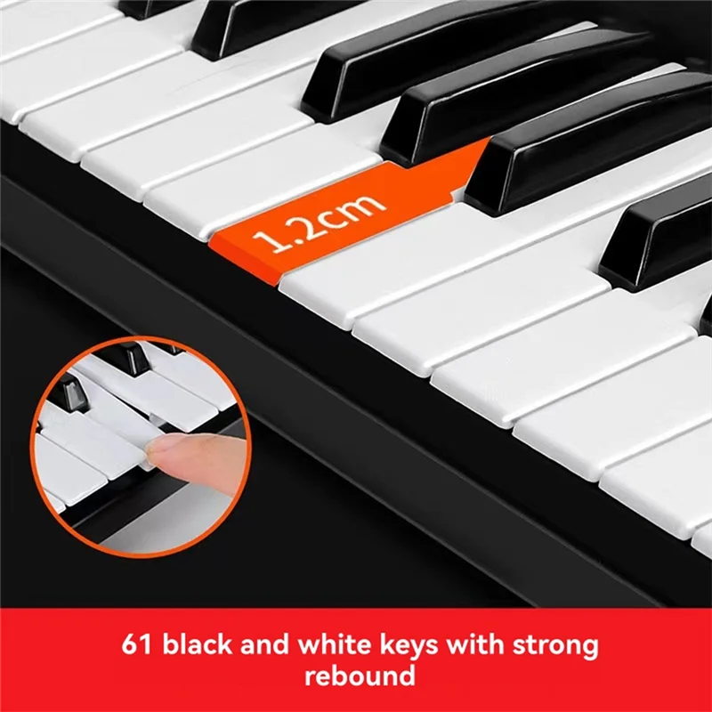 AS98-61 Keys Children Electronic Keyboard Piano With Microphone Beginner Musical Instrument Organ Educational Toys
AS98-61 Keys Children Electronic Keyboard Piano With Microphone Beginner Musical Instrument Organ Educational Toys