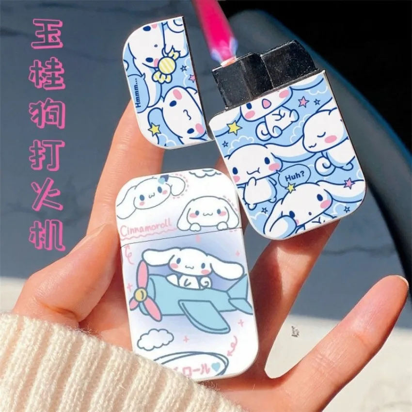 Cute Ins Cinnamoroll Cartoon Lighter, Kawaii Windproof Red Flame Gas Lighter, Cigarette Accessories Girl's / Boy's Gift
Cute Ins Cinnamoroll Cartoon Lighter, Kawaii Windproof Red Flame Gas Lighter, Cigarette Accessories Girl's / Boy's Gift