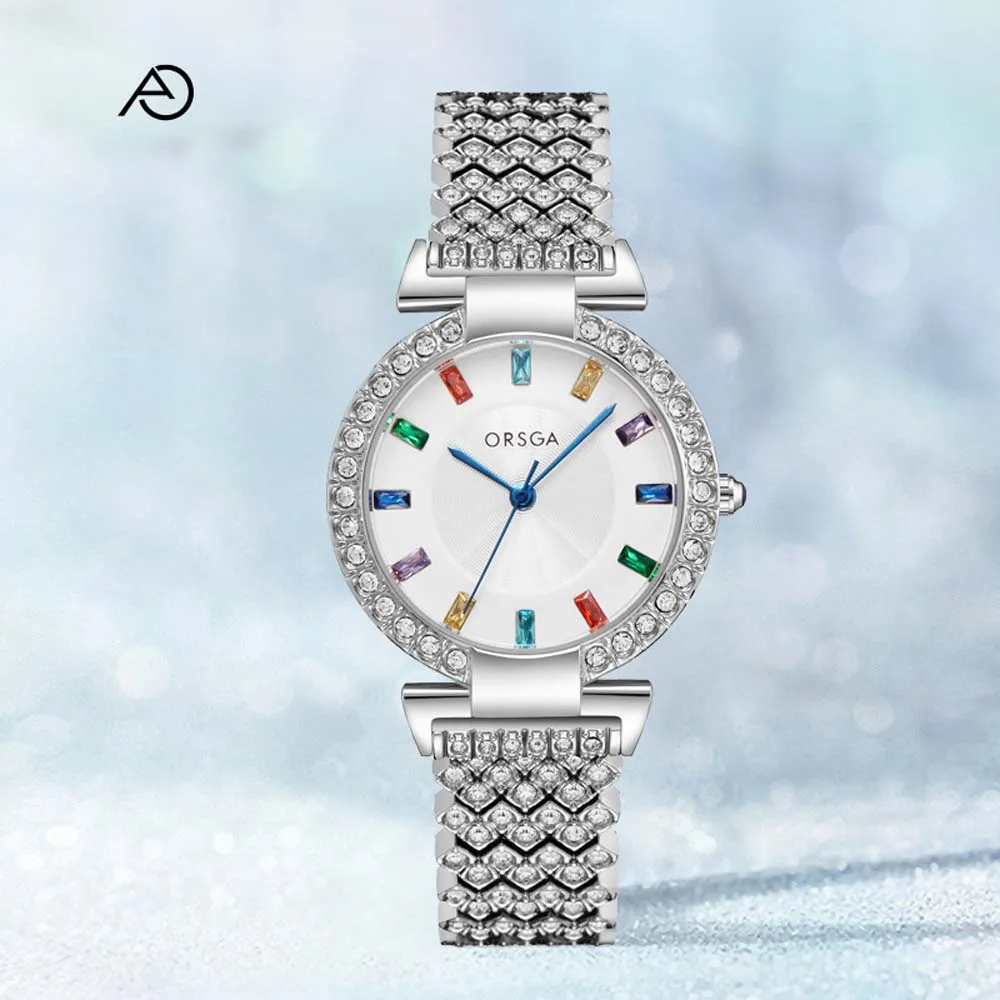 ORSGA Colored Diamond Women's Quartz Wristwatch Luxury Fashionable Niche Bracelets Starry Sky Design Women's Watches Gifts
ORSGA Colored Diamond Women's Quartz Wristwatch Luxury Fashionable Niche Bracelets Starry Sky Design Women's Watches Gifts