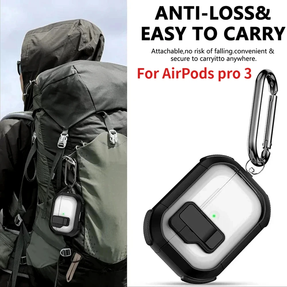 Suitable for AirPods pro3 third generation security lock cover earphone protective case suitable for second generation earphone
Suitable for AirPods pro3 third generation security lock cover earphone protective case suitable for second generation earphone