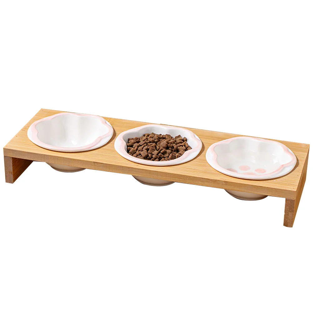 Bamboo Cat Kitten Bowls Elevated Pet Food Ceramics Raised Dishes Feeding Ceramic Cat Bowl Premium Material Easy Clean Household
Bamboo Cat Kitten Bowls Elevated Pet Food Ceramics Raised Dishes Feeding Ceramic Cat Bowl Premium Material Easy Clean Household