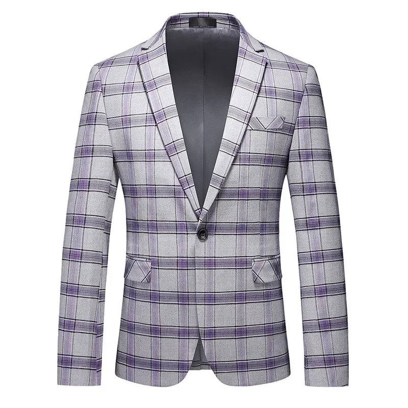 2023 New Men's Single Suit Coat Korean Edition Youth Business Leisure Slim Fit Checkered Suit for Men
2023 New Men's Single Suit Coat Korean Edition Youth Business Leisure Slim Fit Checkered Suit for Men