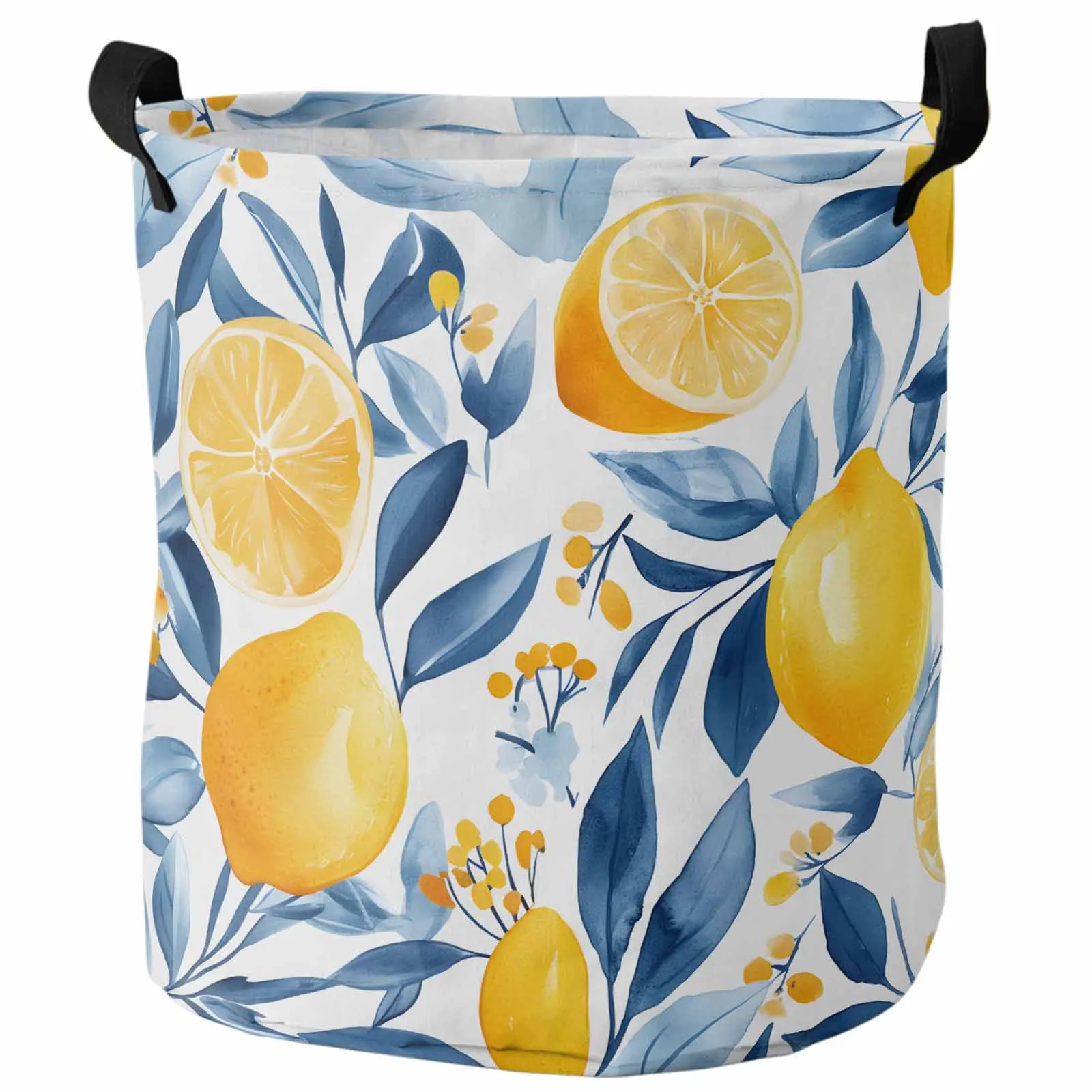 Summer Pastoral Yellow Lemon Leaf Branch Dirty Laundry Basket Foldable Waterproof Clothing Children Toy Storage Basket
Summer Pastoral Yellow Lemon Leaf Branch Dirty Laundry Basket Foldable Waterproof Clothing Children Toy Storage Basket