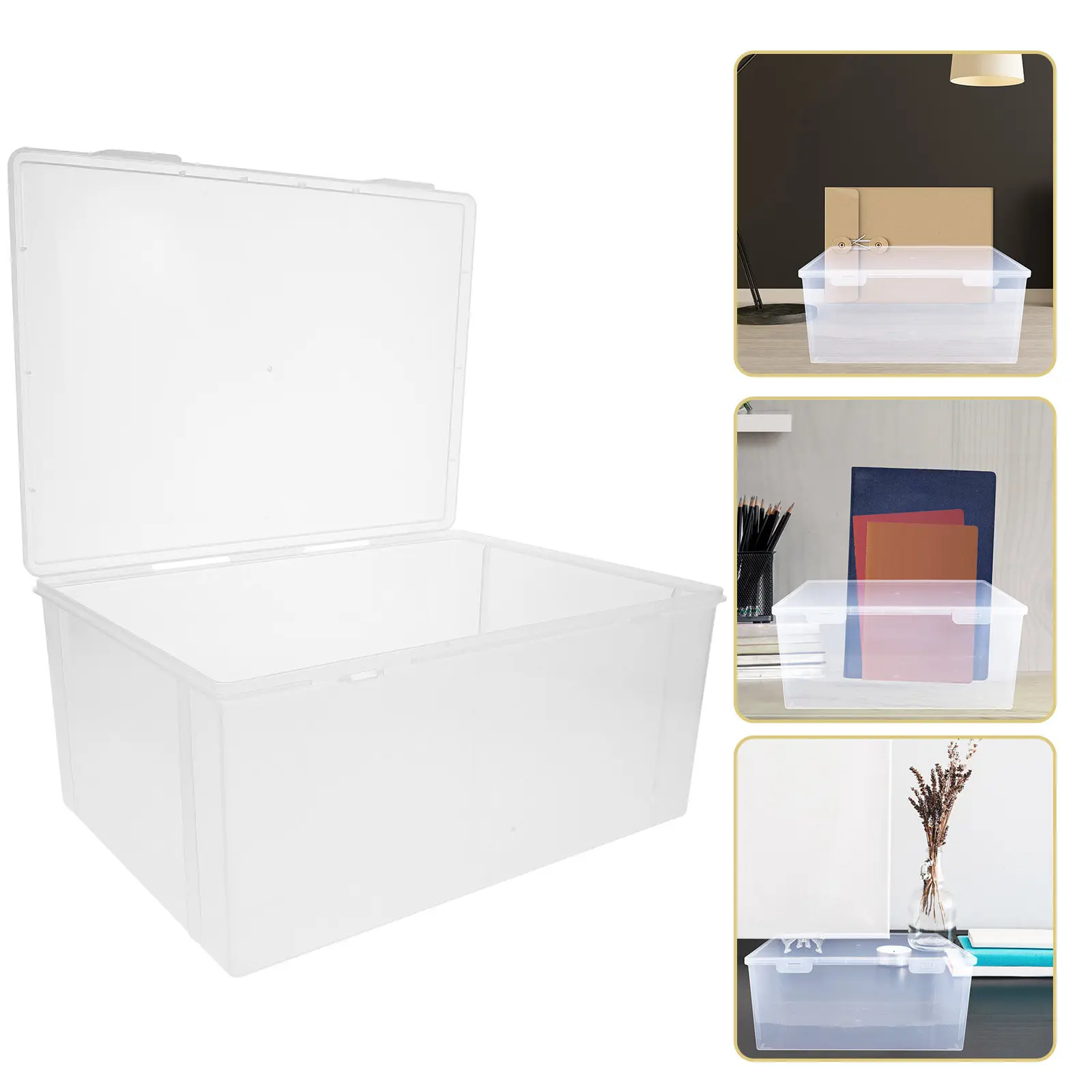 PP Plastic File Storage Box with Lid Clear Design for Home Office Document Organization Stackable Desktop Bookshelf Use
PP Plastic File Storage Box with Lid Clear Design for Home Office Document Organization Stackable Desktop Bookshelf Use