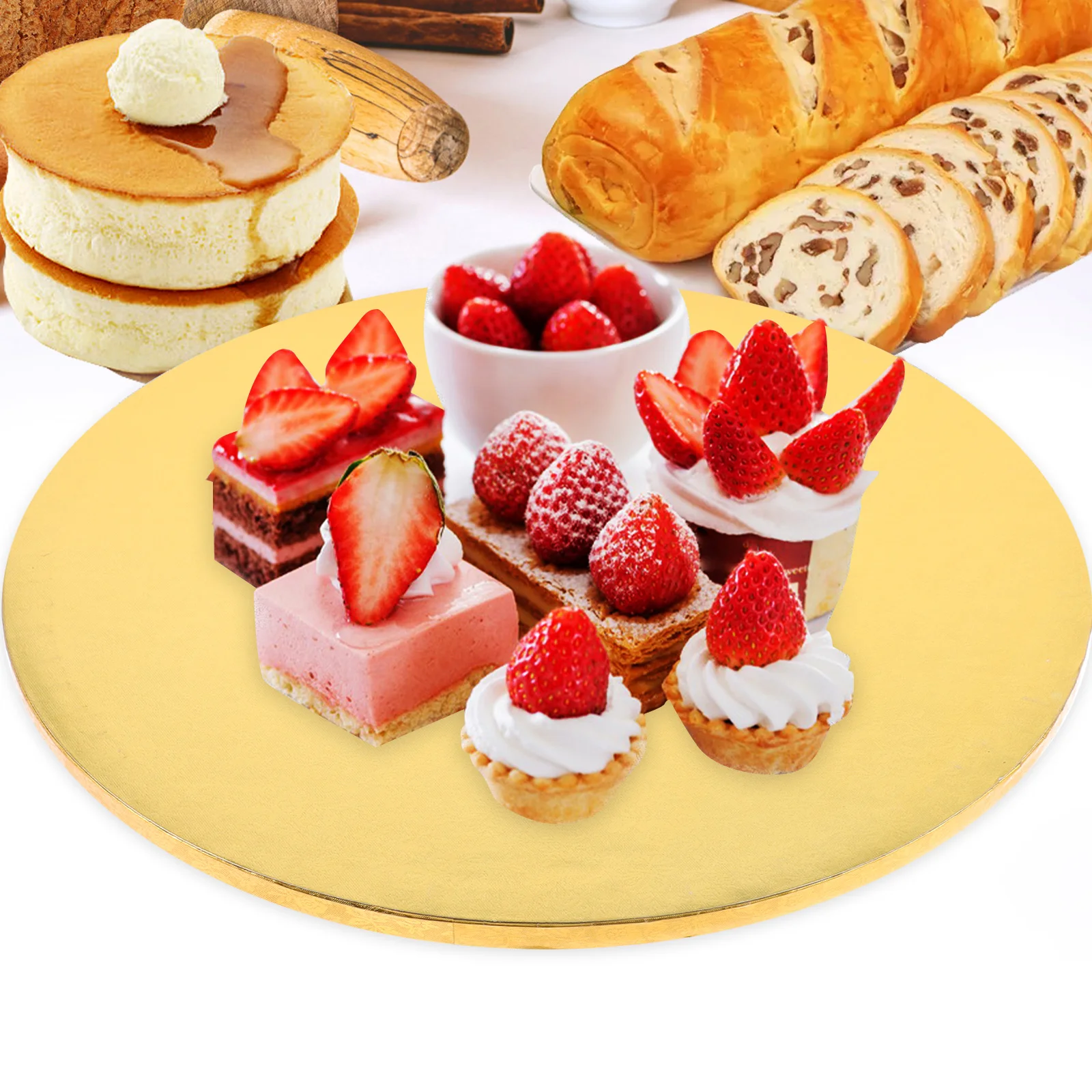 Round Transfer Board 30CM 12 Inch Sturdy Cake Making Plate for Home Bakery Decor Transport Non Stick Dessert Culinary Treats
Round Transfer Board 30CM 12 Inch Sturdy Cake Making Plate for Home Bakery Decor Transport Non Stick Dessert Culinary Treats