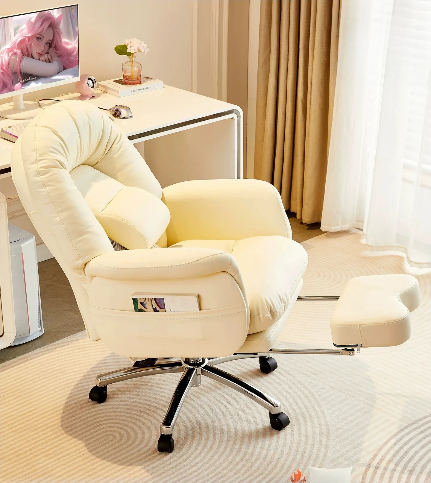 PYJ ultra-soft computer sofa chair is comfortable and sedentary home office can lie down and lift leather e-sports chair
PYJ ultra-soft computer sofa chair is comfortable and sedentary home office can lie down and lift leather e-sports chair