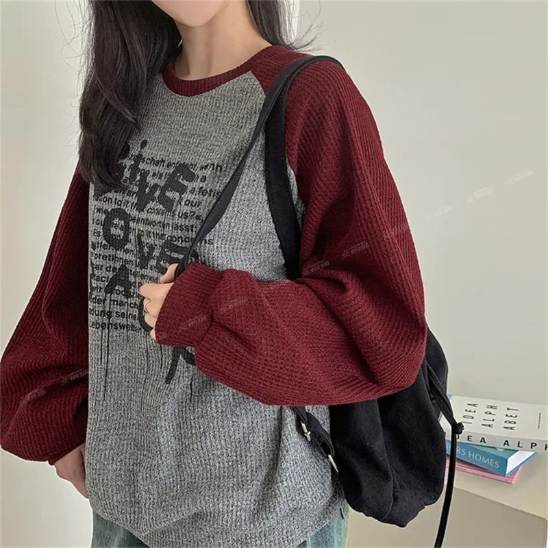 Black Casual Contrast Color Design Top American Cartoon Korean Style Sweatshirt for Women Autumn New Chic
Black Casual Contrast Color Design Top American Cartoon Korean Style Sweatshirt for Women Autumn New Chic