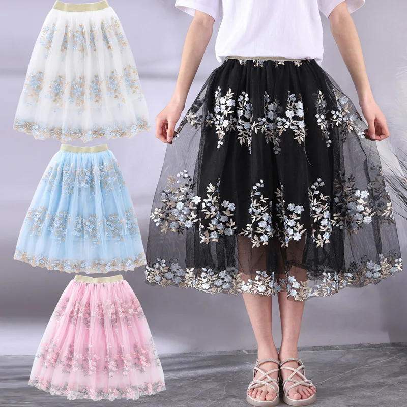 1pcs School Girl Embroidery Lengthening Skirt Children Baby Casual Mesh Teenage Kids Fashion Parent Child Long Skirt
1pcs School Girl Embroidery Lengthening Skirt Children Baby Casual Mesh Teenage Kids Fashion Parent Child Long Skirt