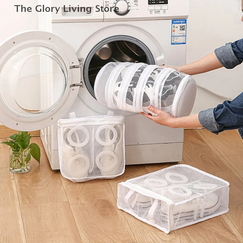 Shoes Washing Machine Shoes Bag Travel Shoe Storage bags Portable Mesh Laundry bag Anti-deformation Protective Clothes organizer
Shoes Washing Machine Shoes Bag Travel Shoe Storage bags Portable Mesh Laundry bag Anti-deformation Protective Clothes organizer