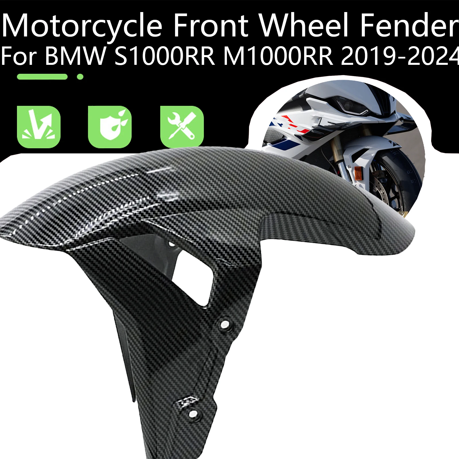 For BMW S1000RR M1000RR 2019-2024 Motorcycle Accessories Front Mudguard ABS Carbon Fiber front fender Splash Guard Fairing
For BMW S1000RR M1000RR 2019-2024 Motorcycle Accessories Front Mudguard ABS Carbon Fiber front fender Splash Guard Fairing