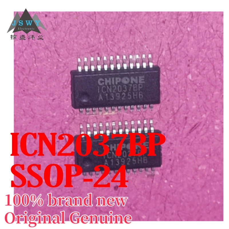 (10/50 pcs) ICN2037BP ICN2037 SSOP24 Integrated Circuit IC In stock Fast shipping Large inventory
(10/50 pcs) ICN2037BP ICN2037 SSOP24 Integrated Circuit IC In stock Fast shipping Large inventory