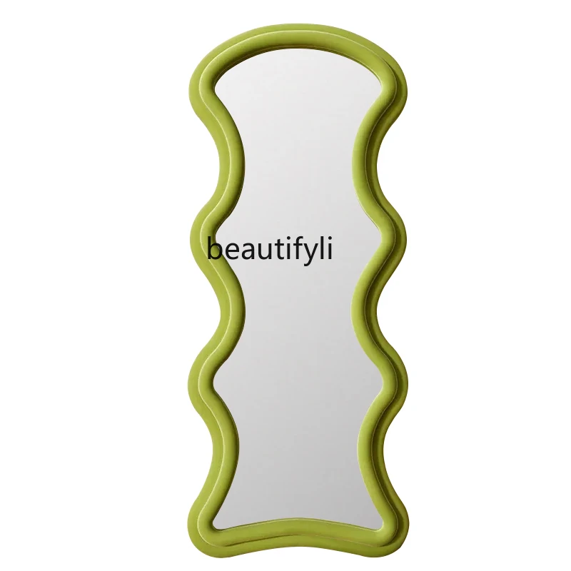 Nordic Wave Full-Length Mirror Ins Style Household Irregular Special-Shaped Floor Full-Length Mirror Light Luxury
Nordic Wave Full-Length Mirror Ins Style Household Irregular Special-Shaped Floor Full-Length Mirror Light Luxury