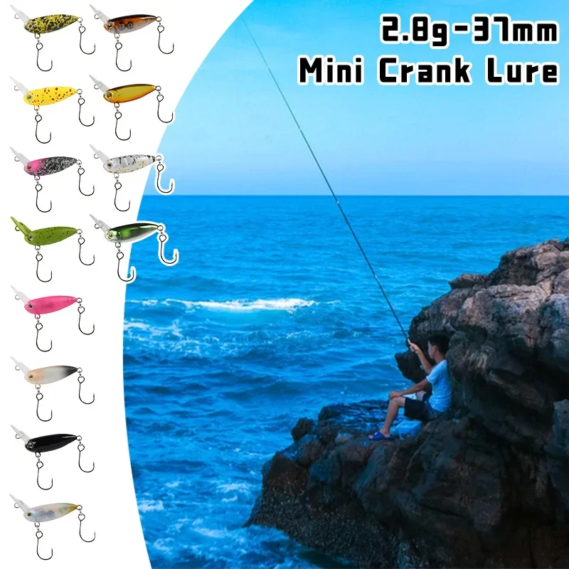 2.8G 37Mm Mini Crankbait with Inverted Tongue Plate - Fast Sinking Trout Fishing Lure for Freshwater Angling
2.8G 37Mm Mini Crankbait with Inverted Tongue Plate - Fast Sinking Trout Fishing Lure for Freshwater Angling