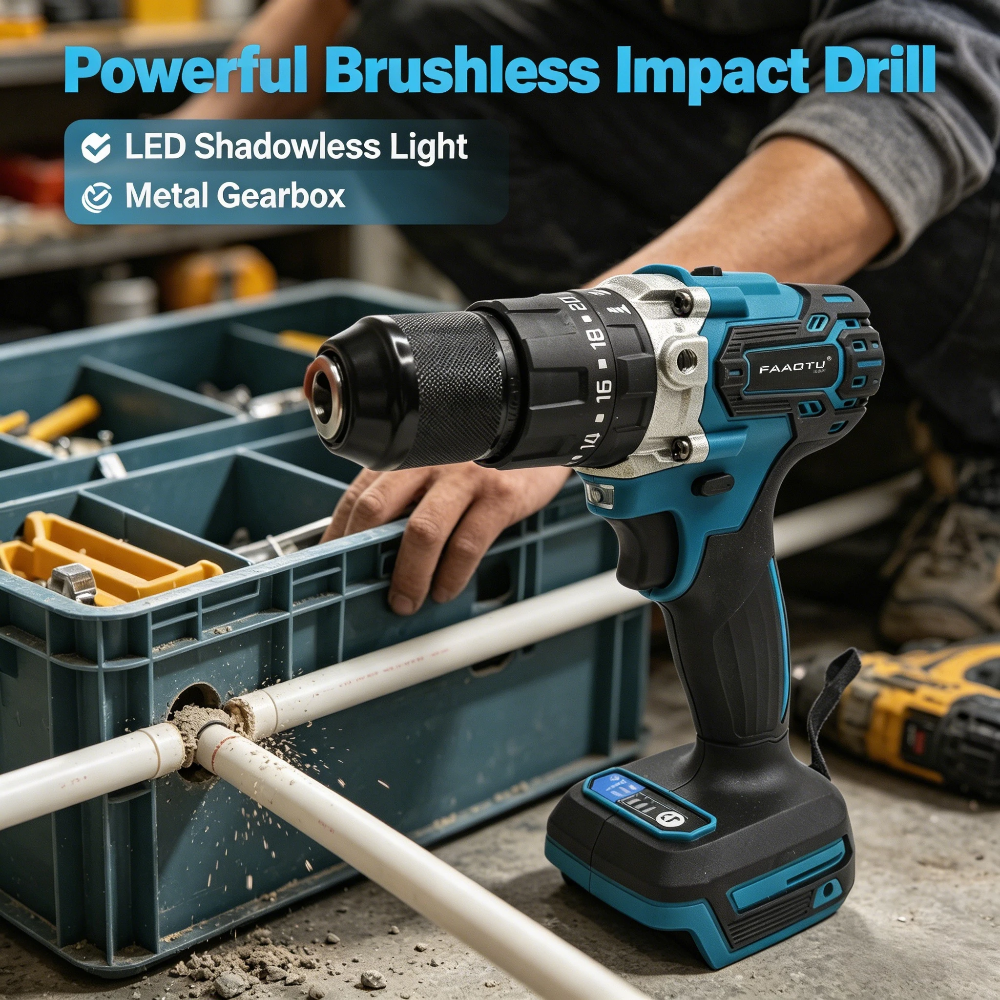 FAAOTU 487-13 Cordless Drill, Same Working Performance as MT, Adjustable Torque Design Suitable for MT batteries NO battery
FAAOTU 487-13 Cordless Drill, Same Working Performance as MT, Adjustable Torque Design Suitable for MT batteries NO battery