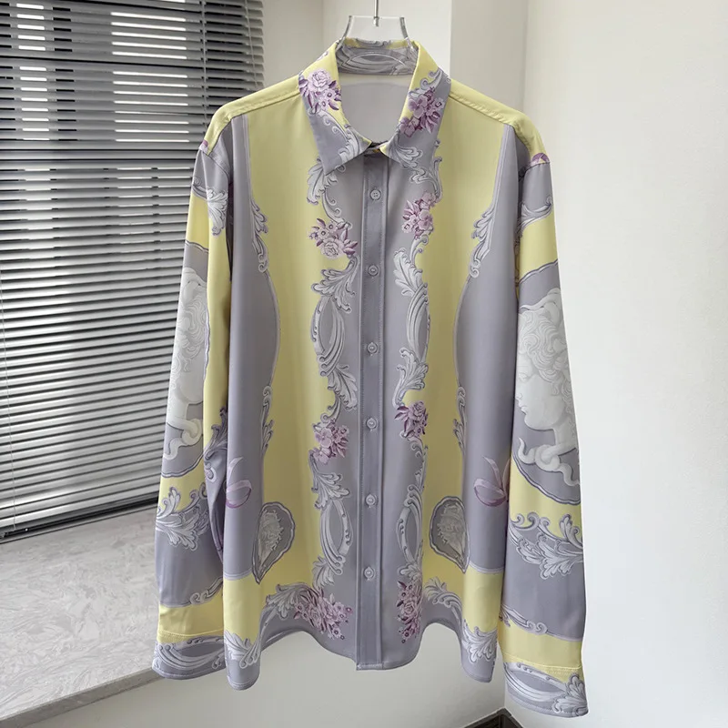 Роскошная королевская рубашка, мужская повседневная рубашка с длинным рукавом, социальный пейсли с принтом персонажей, манга, Лонна, рубашки для выпускного вечера, Roupas De Luxo Masculina
Роскошная королевская рубашка, мужская повседневная рубашка с длинным рукавом, социальный пейсли с принтом персонажей, манга, Лонна, рубашки для выпускного вечера, Roupas De Luxo Masculina