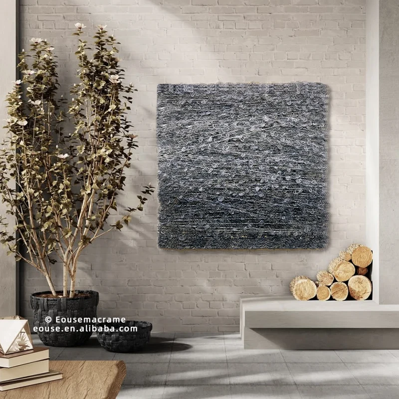 Modern 20*20cm Gray Yarn Hand Weaving square Drawing Wall Art Hanging Eco-friendly Macrame Framed Tapestry Backdrop
Modern 20*20cm Gray Yarn Hand Weaving square Drawing Wall Art Hanging Eco-friendly Macrame Framed Tapestry Backdrop