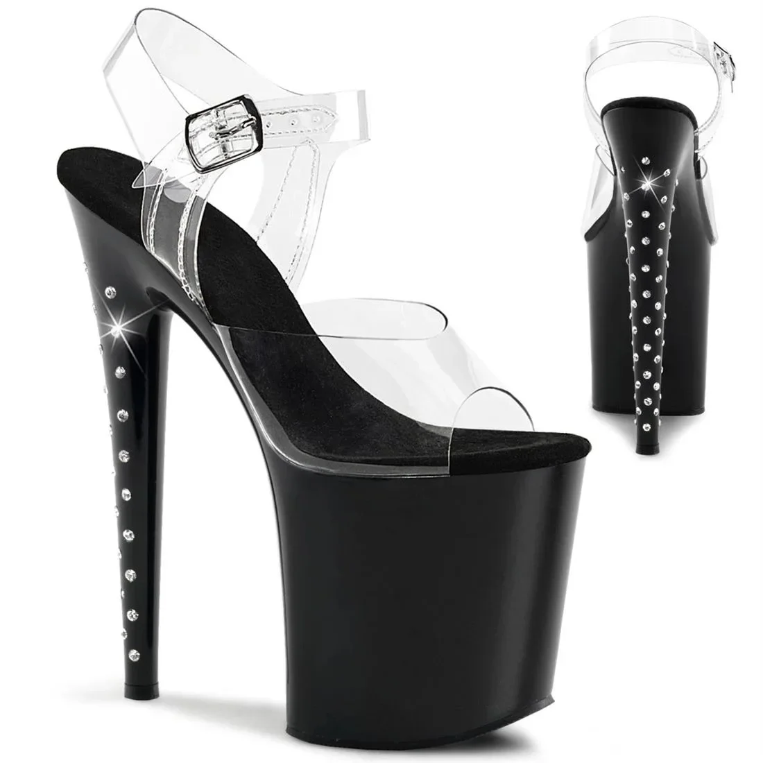 20cm Rhinestone Decorative Heel Waterproof Platform High-heeled Sandals/high-heeled Pole Dance Model Walking Shoes slippers
20cm Rhinestone Decorative Heel Waterproof Platform High-heeled Sandals/high-heeled Pole Dance Model Walking Shoes slippers