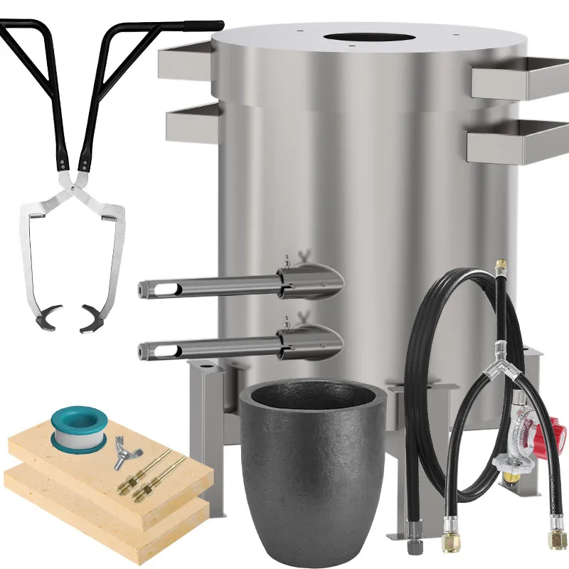 Propane Melting Furnace Kit 20KG, Foundry Forge with Graphite Crucible, Tongs Tools for Metal Smelting, Casting Scrap Recycling
Propane Melting Furnace Kit 20KG, Foundry Forge with Graphite Crucible, Tongs Tools for Metal Smelting, Casting Scrap Recycling