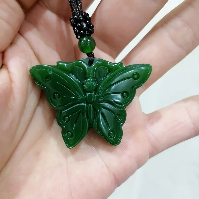 Natural Color Hand-carved Butterfly Jade Pendant Fashion Boutique Jewelry Men and Women Red Necklace Gift Accessories
Natural Color Hand-carved Butterfly Jade Pendant Fashion Boutique Jewelry Men and Women Red Necklace Gift Accessories