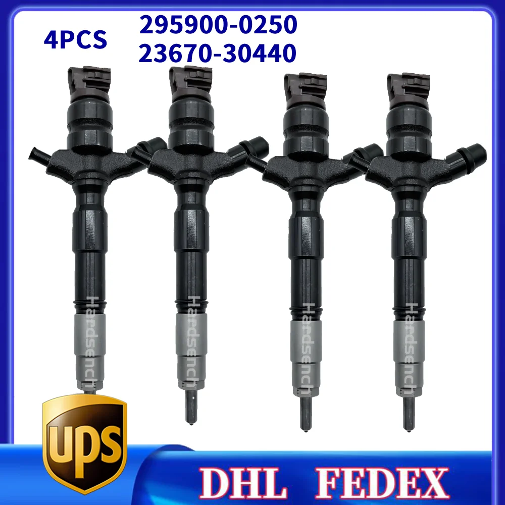 4PCS 295900-0250 Diesel Fuel Injector 2959000250 23670-30440 For T/o-yo/t-a Diesel Engine 1KD-FTV D-4D
4PCS 295900-0250 Diesel Fuel Injector 2959000250 23670-30440 For T/o-yo/t-a Diesel Engine 1KD-FTV D-4D