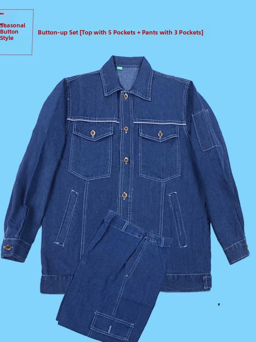 Летний тонкий светоотражающий джинсовый рабочий костюм с длинными рукавами: дышащий, износостойкий, термозащитный, для сварочных работ
Летний тонкий светоотражающий джинсовый рабочий костюм с длинными рукавами: дышащий, износостойкий, термозащитный, для сварочных работ