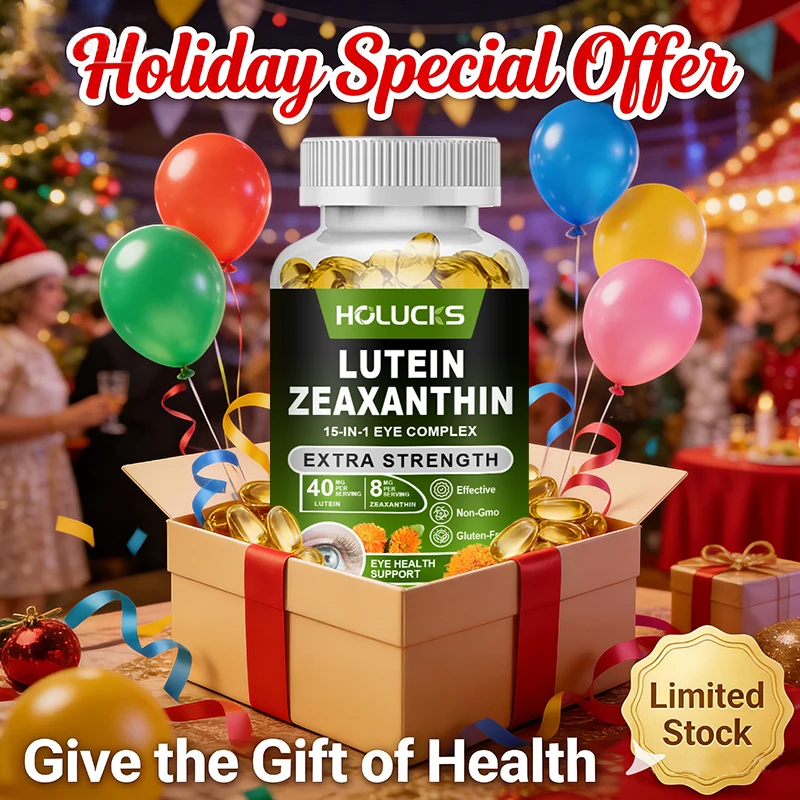 HOLUCKS Extra Strength Lutein Capsules, Supports Eye Health, Vision Clarity, Antioxidant Protection & Comfortable Daily Vision
HOLUCKS Extra Strength Lutein Capsules, Supports Eye Health, Vision Clarity, Antioxidant Protection & Comfortable Daily Vision