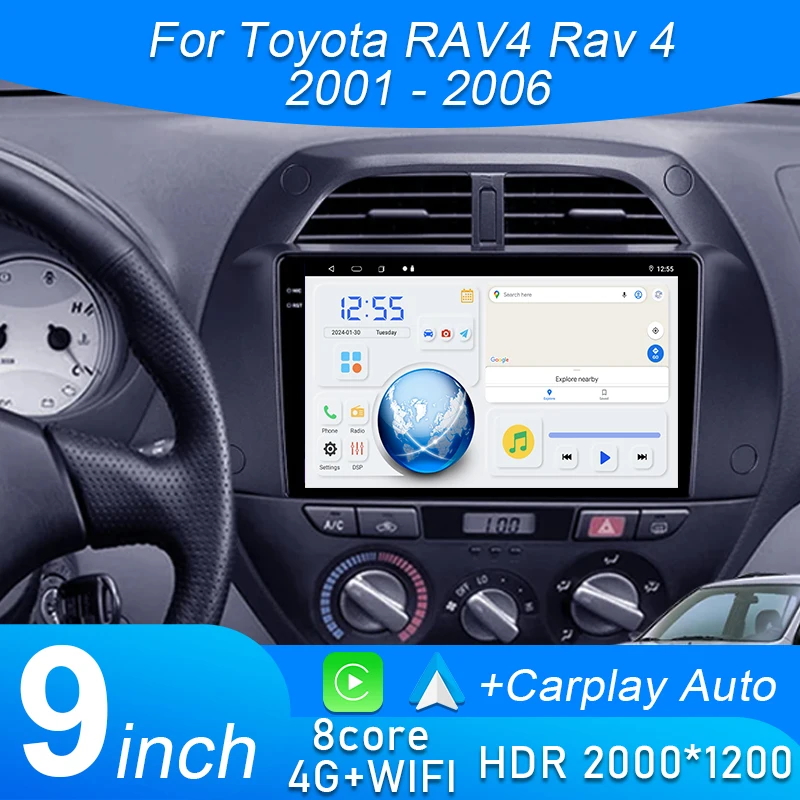 Android 15 For Toyota RAV4 Rav 4 2001 2002 2003 2004 2005 2006 Car Radio Multimedia Player Wireless Carplay Stereo GPS NO 2 DIN
Android 15 For Toyota RAV4 Rav 4 2001 2002 2003 2004 2005 2006 Car Radio Multimedia Player Wireless Carplay Stereo GPS NO 2 DIN
