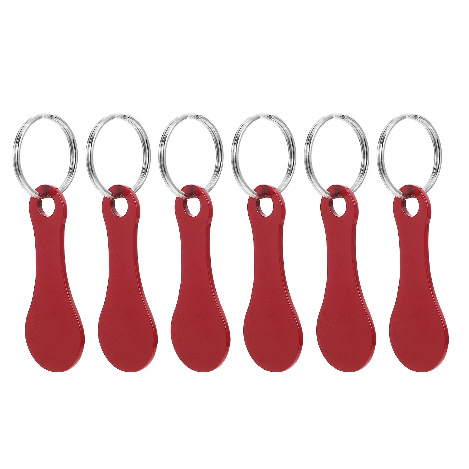 6pcs Stainless Steel Keychain Lightweight Shopping Cart Holder Grocery Trolley Ring Supermarket Market
6pcs Stainless Steel Keychain Lightweight Shopping Cart Holder Grocery Trolley Ring Supermarket Market