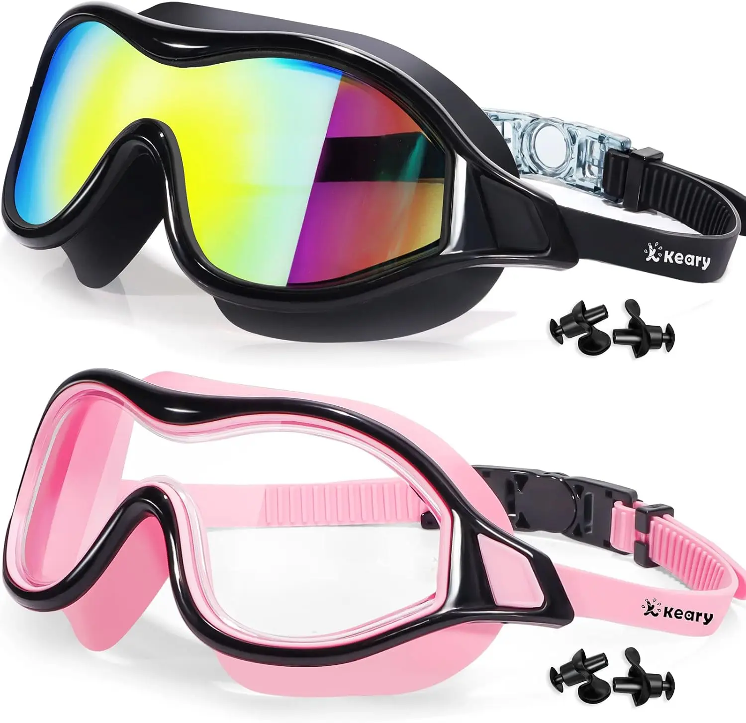 2 Pack Swim Goggles for Adult Youth, Soft Silicone Gasket, Anti-fog UV Protection No Leak Clear Vision Pool Goggles
2 Pack Swim Goggles for Adult Youth, Soft Silicone Gasket, Anti-fog UV Protection No Leak Clear Vision Pool Goggles