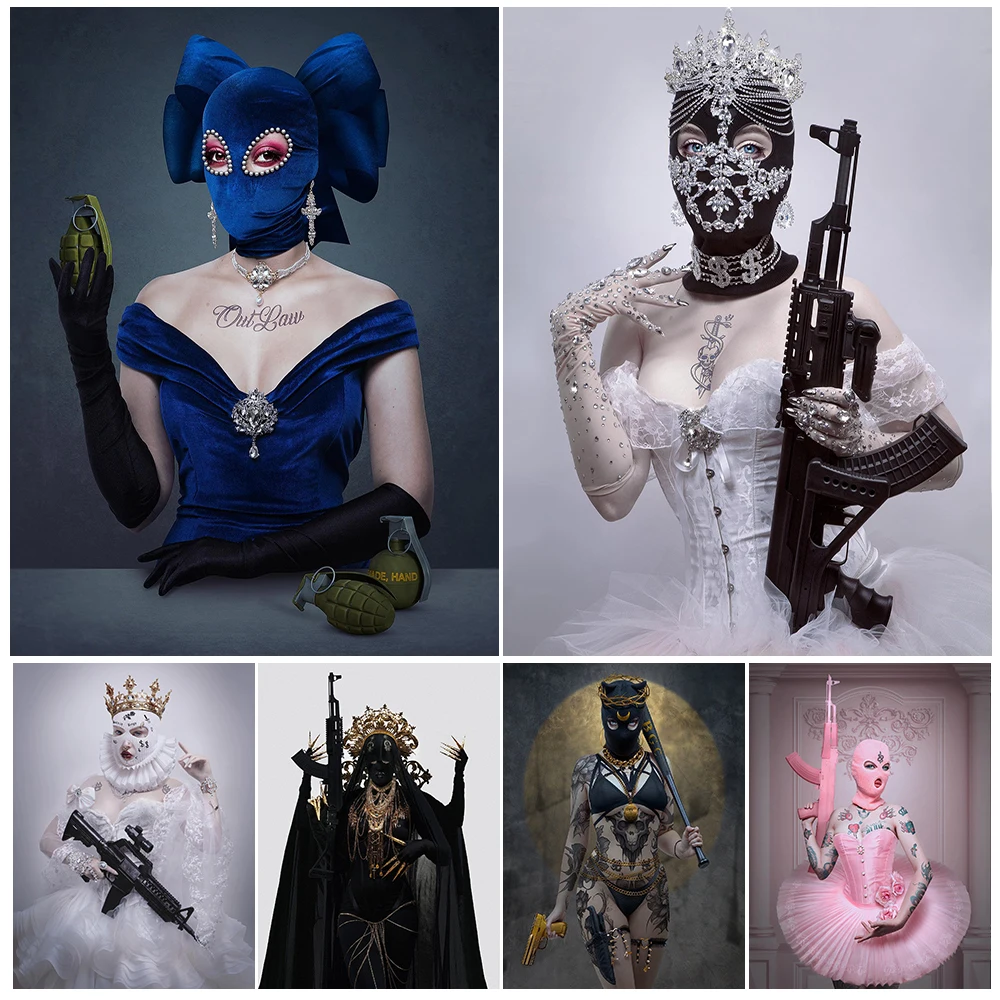 Masked War Girl Abstract Gothic Photography Wall Art Canvas Painting Violent Wedding Girl Fantasy Art Poster Print Home Decor 
Masked War Girl Abstract Gothic Photography Wall Art Canvas Painting Violent Wedding Girl Fantasy Art Poster Print Home Decor