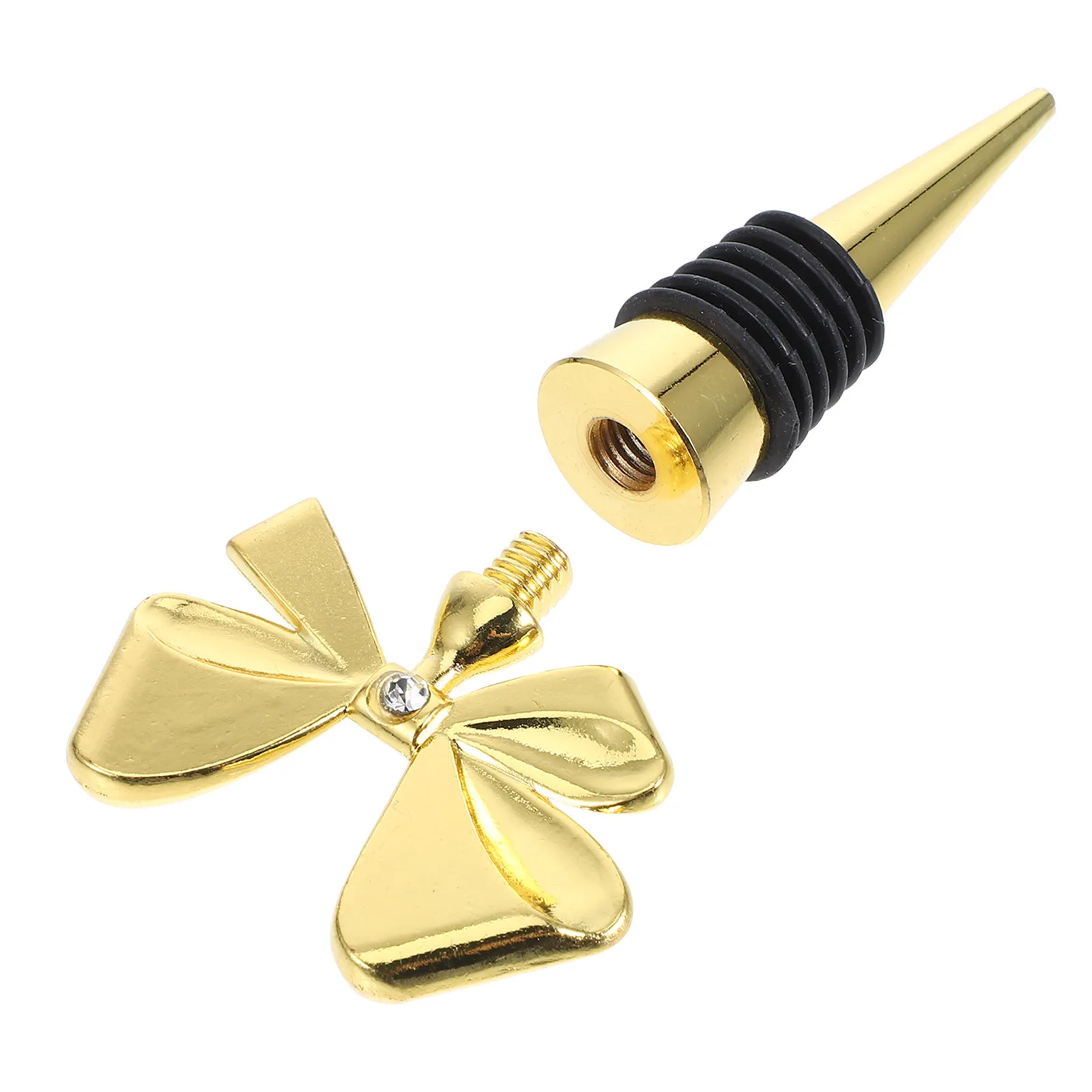 Golden Bowknot Stoppers Reusable Silicone Zinc Alloy Corks 15-20mm Sealer Gifts Wedding Party Beer Enthusiasts Kitchen Bar
Golden Bowknot Stoppers Reusable Silicone Zinc Alloy Corks 15-20mm Sealer Gifts Wedding Party Beer Enthusiasts Kitchen Bar