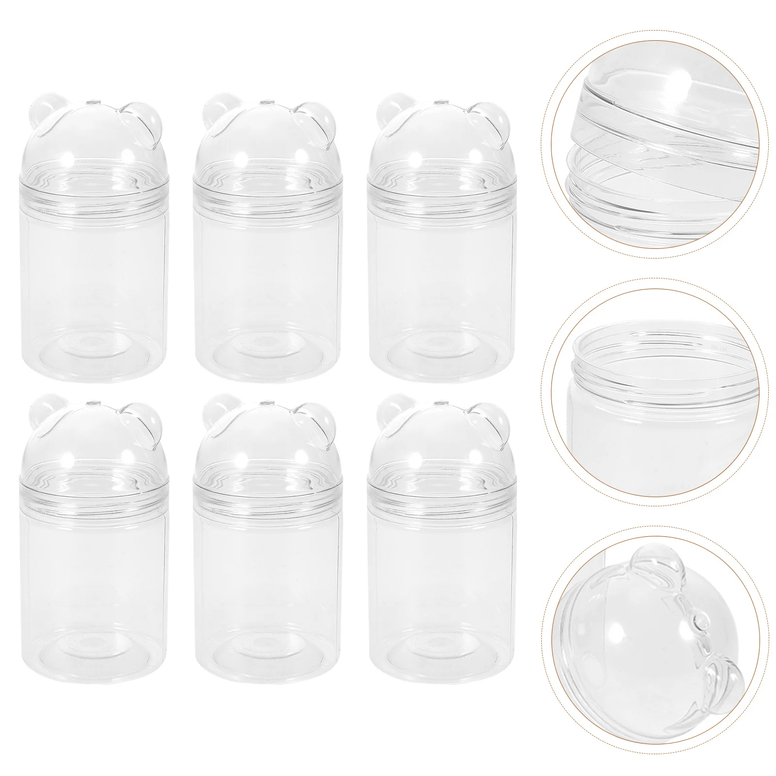6 Pcs Cartoon Candy Jar PET Material Storage Jars Food Container Transparent The Canisters Table Supplies
6 Pcs Cartoon Candy Jar PET Material Storage Jars Food Container Transparent The Canisters Table Supplies