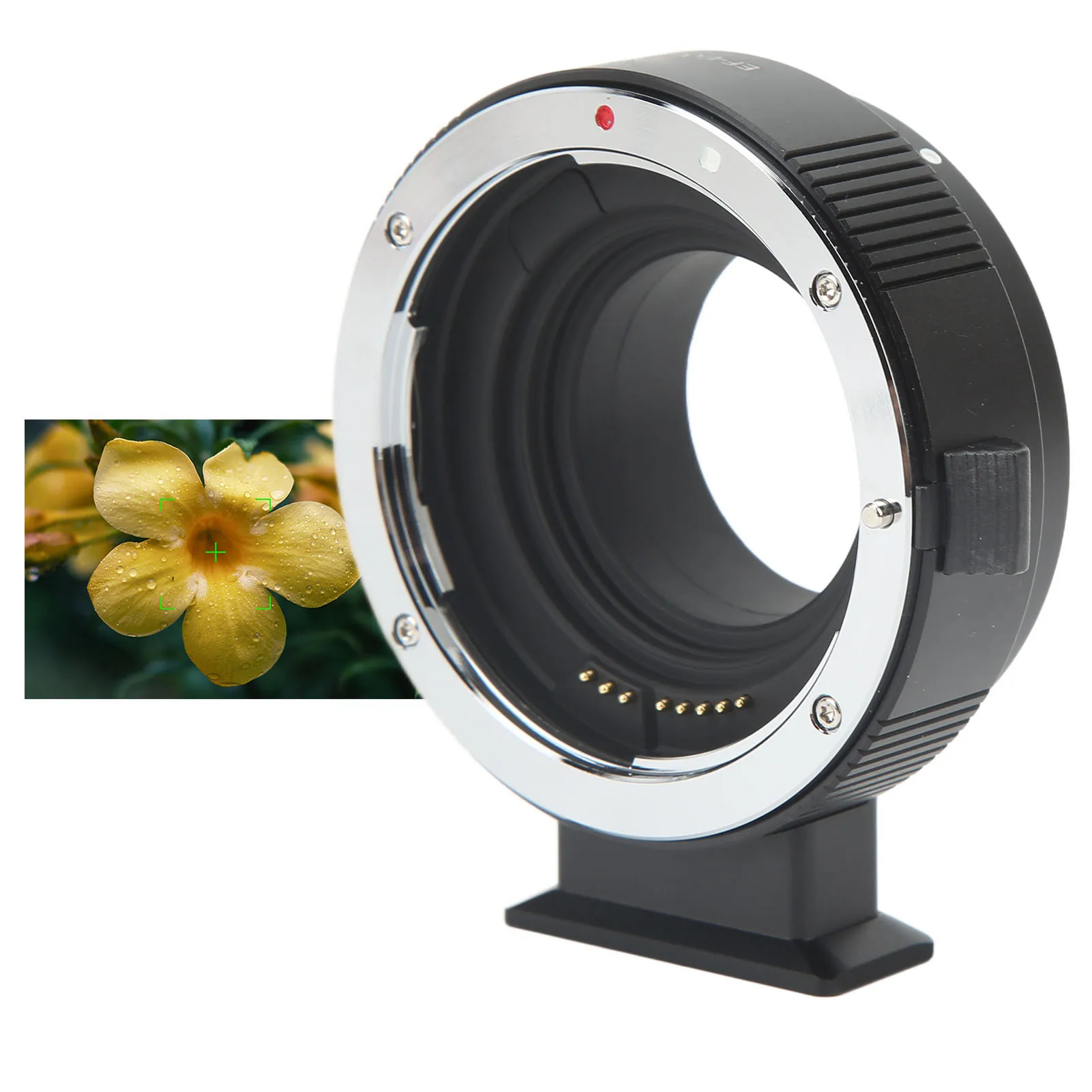 Auto Focus Lens Adapter Aperture Adjustment Aluminum Alloy Real Time Tracking Lens Mount Adapter Eye Focus for Canon M6 M200 M50
Auto Focus Lens Adapter Aperture Adjustment Aluminum Alloy Real Time Tracking Lens Mount Adapter Eye Focus for Canon M6 M200 M50