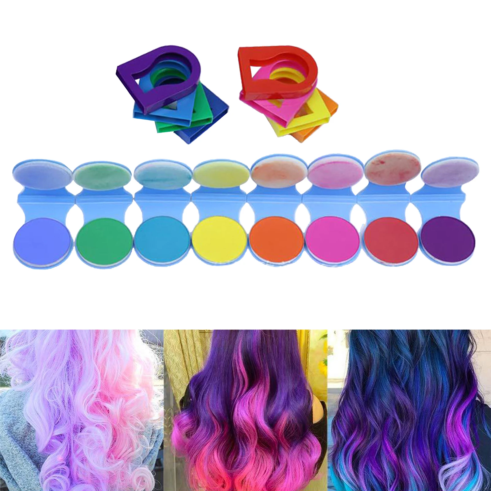 Temporary Hair Dye Chalks Girls Hair Coloring Powder Safety Pastels Glitter Gift
Temporary Hair Dye Chalks Girls Hair Coloring Powder Safety Pastels Glitter Gift