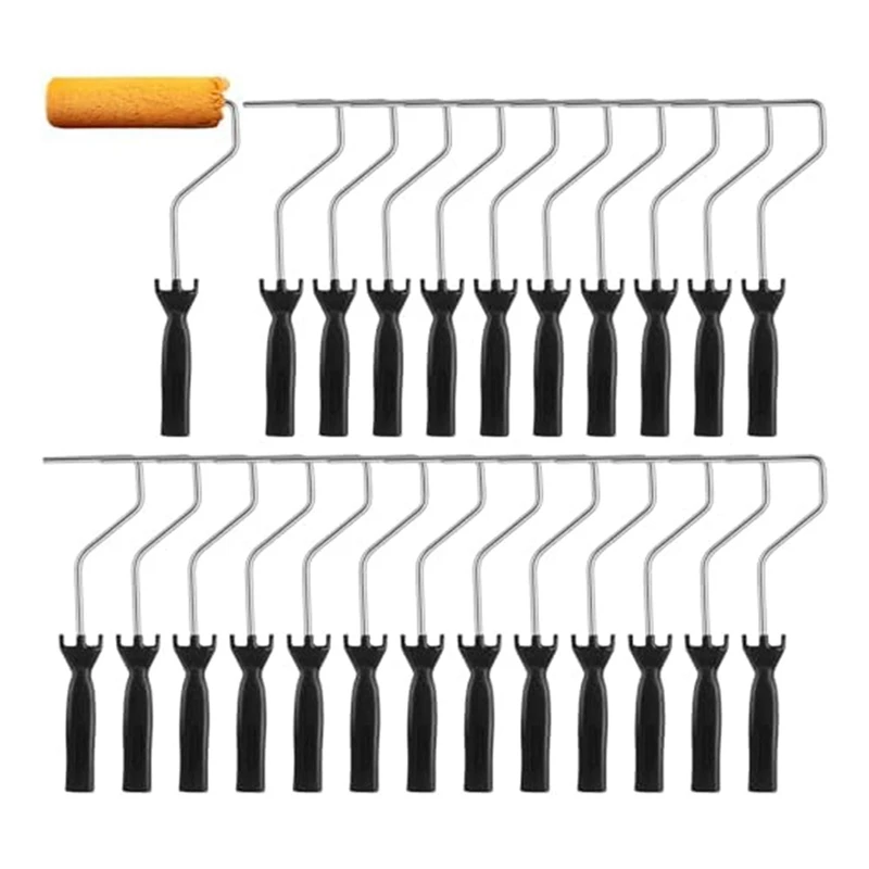 24Piece 4Inch Mini Roller 30Inch Frame Paint Roller Handle For Detail Painting And Cutting
24Piece 4Inch Mini Roller 30Inch Frame Paint Roller Handle For Detail Painting And Cutting
