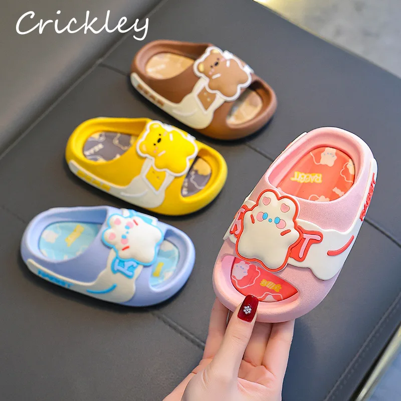 Summer Animal Girls Boys Slippers Cartoon Rabbit Bear PVC Soft Slippers For Children Non Slip Pool Bath Kids Beach Shoes
Summer Animal Girls Boys Slippers Cartoon Rabbit Bear PVC Soft Slippers For Children Non Slip Pool Bath Kids Beach Shoes