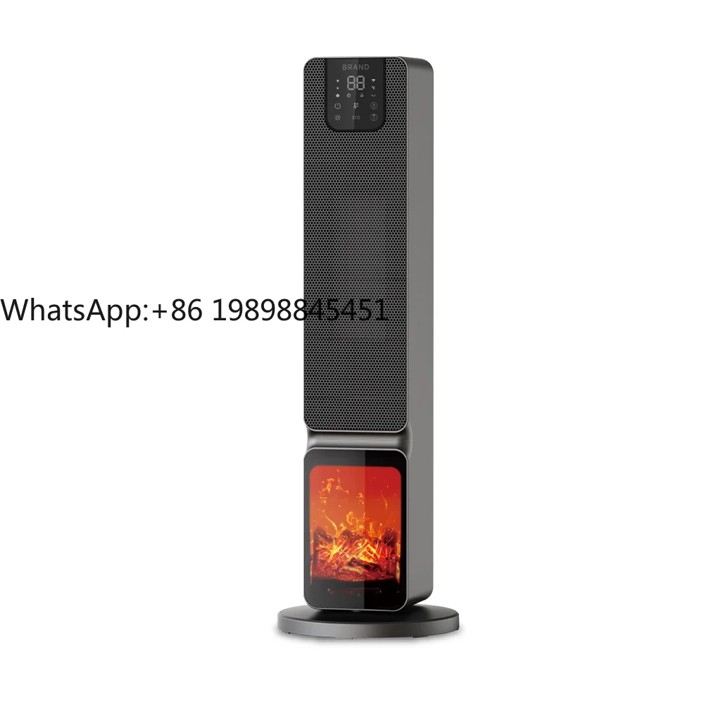 New Design Stand Floor PTC Ceramic Heater Realistic 3D Flame 2000W Office Home Portable Electric Fan Heater With WIFI
New Design Stand Floor PTC Ceramic Heater Realistic 3D Flame 2000W Office Home Portable Electric Fan Heater With WIFI