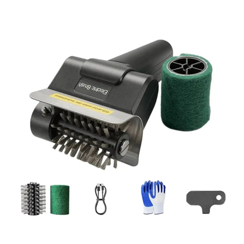 ABGR-BBQ Net Cleaner Brush Electric Grill Brush Rechargeable Heavy Duty Scrubbing Brush For Camping Picnic Barbecue Grills
ABGR-BBQ Net Cleaner Brush Electric Grill Brush Rechargeable Heavy Duty Scrubbing Brush For Camping Picnic Barbecue Grills